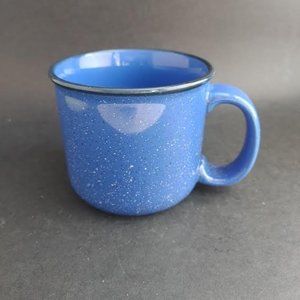 Marlboro Unlimited Blue Speckled Stoneware Coffee Tea Cup Soup Mug